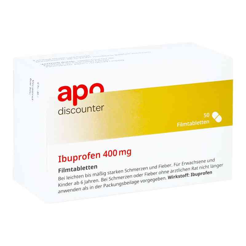 Ibuprofen 400 mg von apodiscounter Filmtabletten bei Schmerzen und