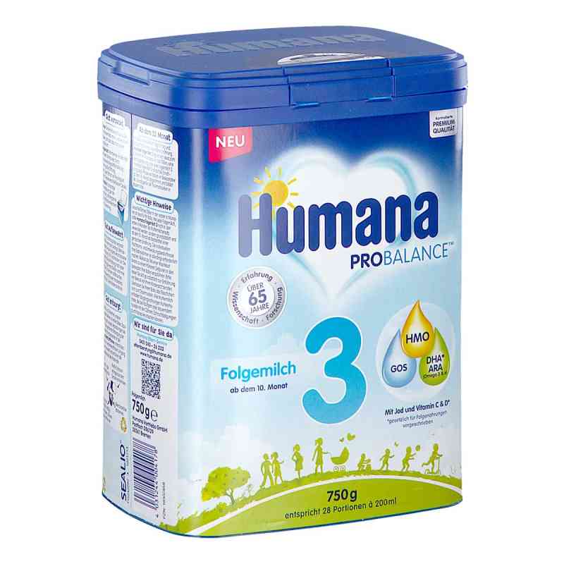 Humana Probalance Folgemilch 3 M.hmo Pulver 750 g