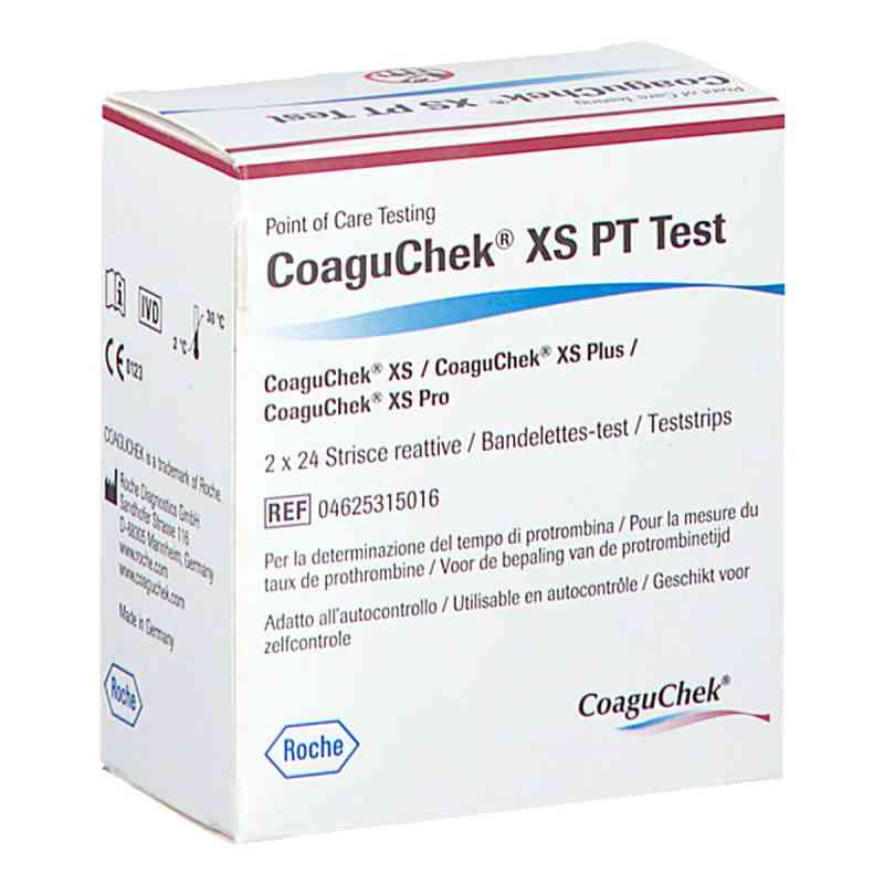 CoaguChek XS PT Test 48 stk von ROCHE DIAGNOSTICS GMBH  PZN 08201466