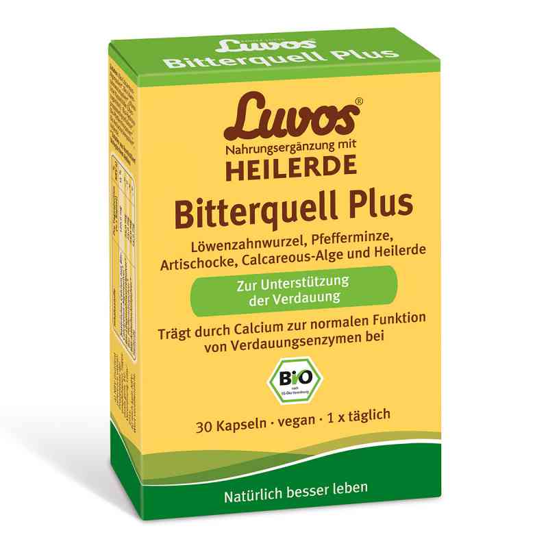 Luvos Heilerde Bio Bitterquell Plus Kapseln 30 stk von Heilerde-Gesellschaft Luvos Just GmbH & Co. KG PZN 13723160