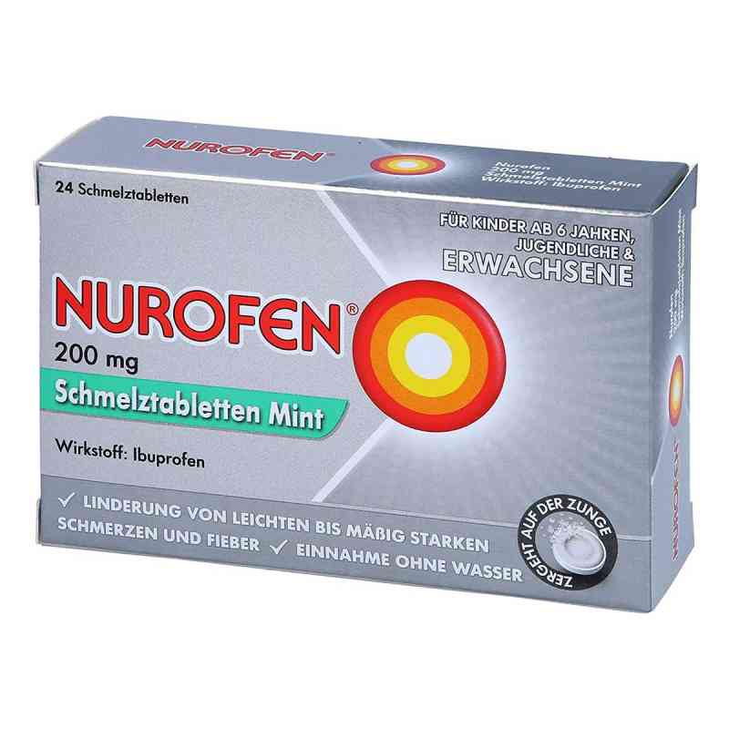 Nurofen 200 mg Schmelztabletten Mint 24 stk von Reckitt Benckiser Deutschland GmbH PZN 11128051