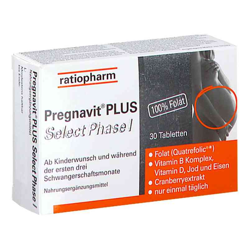 Pregnavit PLUS Select Phase 1 Tabletten 30 stk von RATIOPHARM ARZNEIMITTEL VERTRIEBS GMBH        PZN 08201578