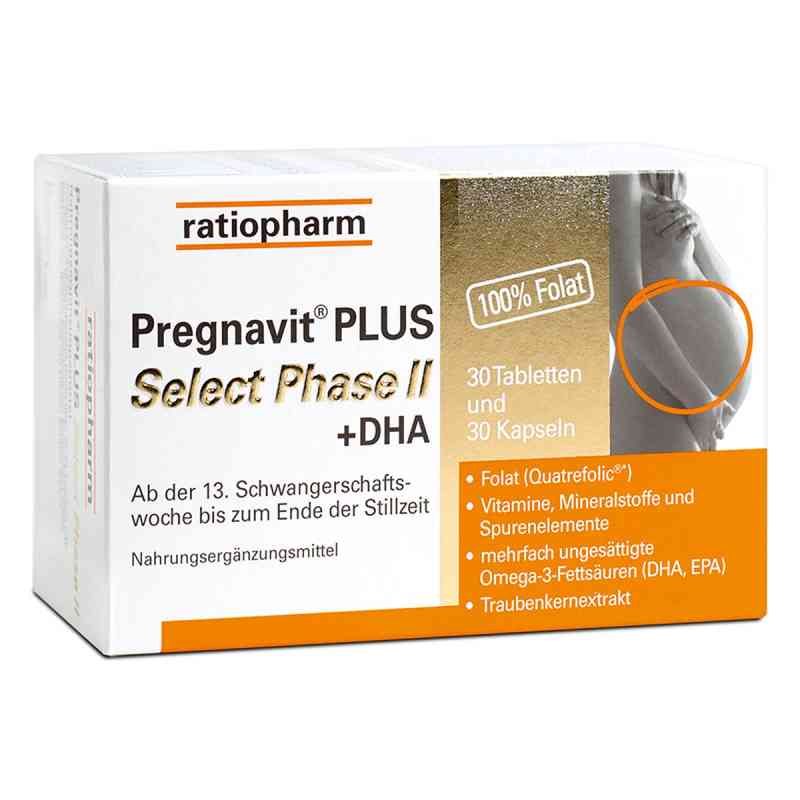 Pregnavit PLUS Select Phase 2 plus DHA 60 stk von RATIOPHARM ARZNEIMITTEL VERTRIEBS GMBH        PZN 08201580