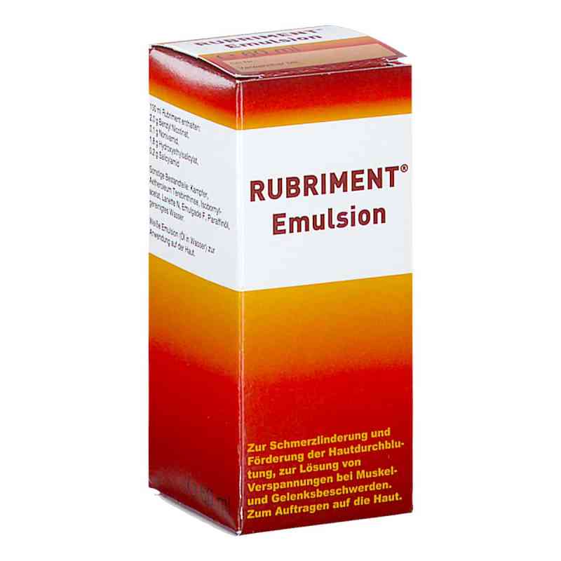 RUBRIMENT Emulsion zur Schmerzlinderung  60 ml von PHARMONTA DR.FISCHER GMBH                     PZN 08201402