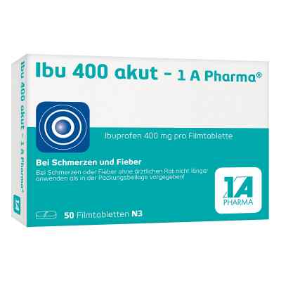 Ibu 400 akut 1 A Pharma® - Das Ibuprofen gegen den Schmerz 50 stk von 1 A Pharma GmbH PZN 03045316