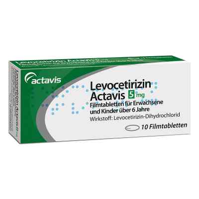 Levocetirizin Actavis 5 mg Tabletten  10 stk von RATIOPHARM ARZNEIMITTEL VERTRIEBS GMBH        PZN 08201583