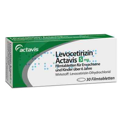 Levocetirizin Actavis 5 mg Tabletten  30 stk von RATIOPHARM ARZNEIMITTEL VERTRIEBS GMBH        PZN 08201582