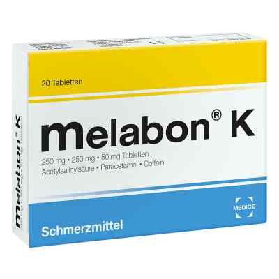 Melabon K bei Kopfschmerzen und Zahnschmerzen 20 stk von MEDICE Arzneimittel Pütter GmbH&Co.KG PZN 04566980