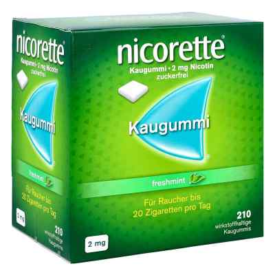Nicorette 2mg Nikotinkaugummi freshmint zur Rauchentwöhnung 210 stk von Johnson & Johnson GmbH (OTC) PZN 17594133