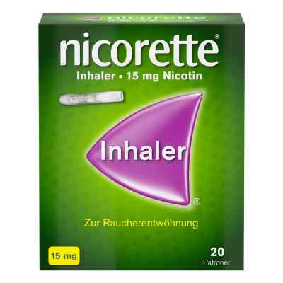 Nicorette Inhaler 15 mg Nikotin zum Rauchen aufhören 20 stk von Johnson & Johnson GmbH (OTC) PZN 09267911