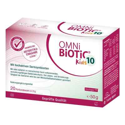 OMNi BiOTiC 10 Kids - bei Antibiotika-Einnahme von Kindern 20 stk von INSTITUT ALLERGOSAN Deutschland (privat) GmbH PZN 18854429