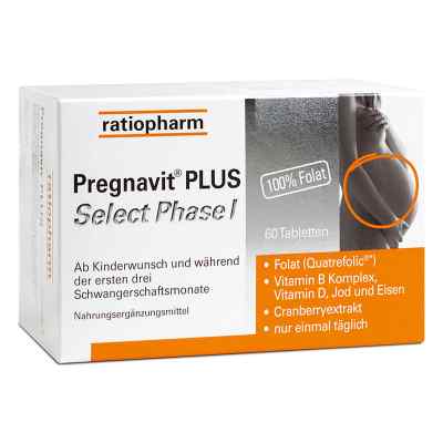 Pregnavit PLUS Select Phase 1 Tabletten 60 stk von RATIOPHARM ARZNEIMITTEL VERTRIEBS GMBH        PZN 08201579
