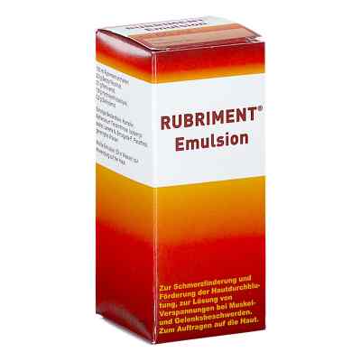 RUBRIMENT Emulsion zur Schmerzlinderung  60 ml von PHARMONTA DR.FISCHER GMBH                     PZN 08201402